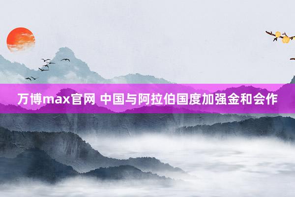 万博max官网 中国与阿拉伯国度加强金和会作